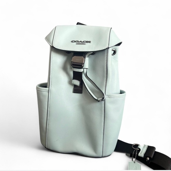 Coach Tiffany Blue Leather Backpack